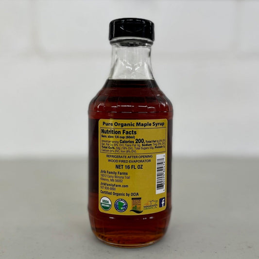 Organic maple syrup