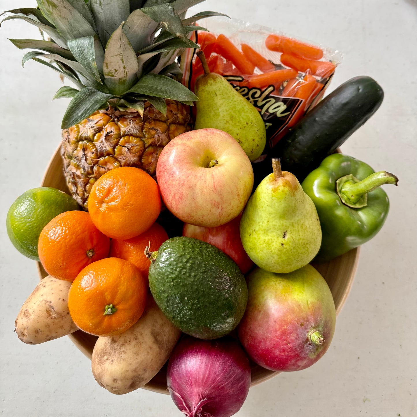 BrightSide Produce bundle with fresh fruits and vegetables, available for delivery in Minneapolis and St. Paul.